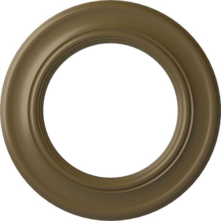 Ekena Millwork Holmdel Ceiling Medallion (Canopies up to 12 7/8"), 20 7/8"OD x 12 7/8"ID x 1"P, Mississippi Mud CM20HOMMF